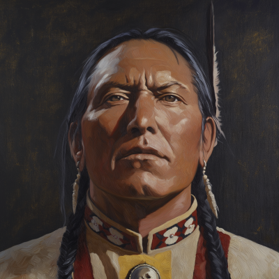 Native American Lakota General Portrait