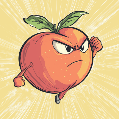 Peach Superhero