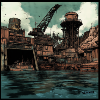 Waterworld Comic Art