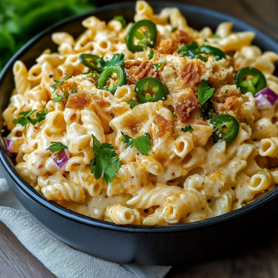 Cheesy Jalapeño Popper Pasta Salad