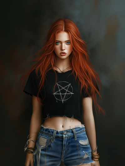 Enchanting Redhead Witch