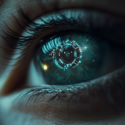Futuristic Eye Closeup