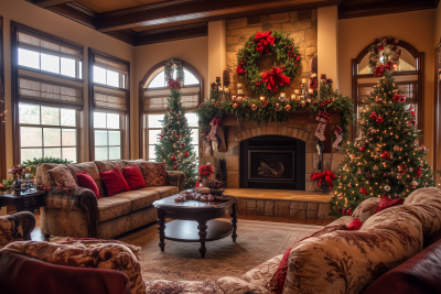 Cozy Christmas Living Room