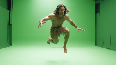 Tarzan Jumping Pose