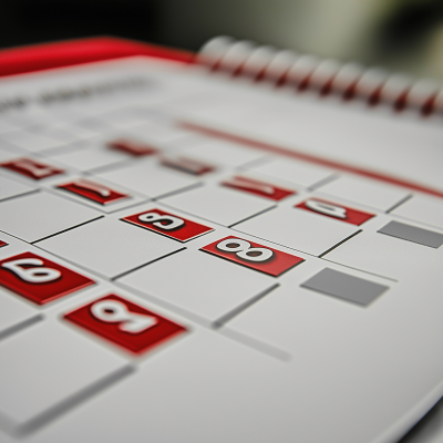 Close-up of a Calendar
