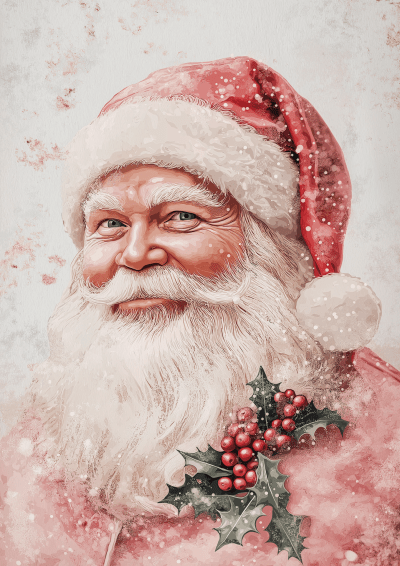 Vintage Santa Claus Portrait