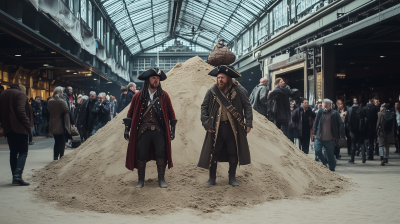 Pirates at Waterloo Station