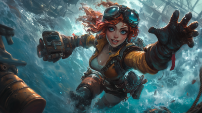 Vi Nautical Splash Art