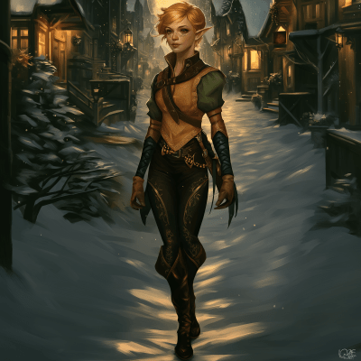 Elven Elegance in the Snow