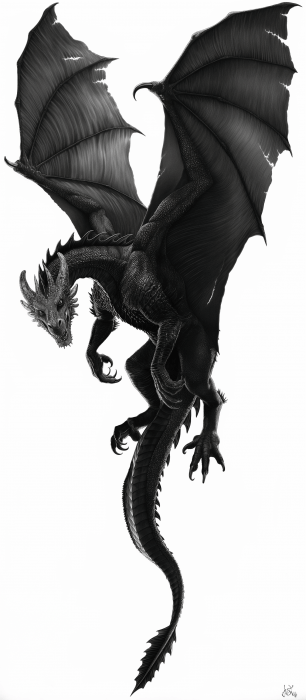 Flying Dragon with Sword