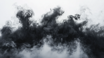 Flowing Black Smoke