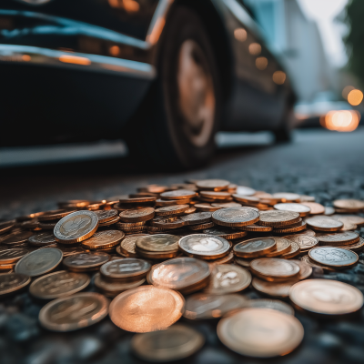 Coins and Car
