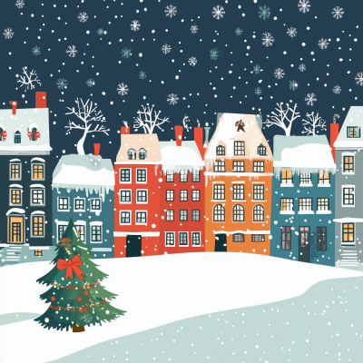 Snowy City Christmas
