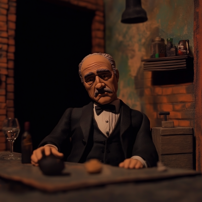 Claymation Godfather Scene