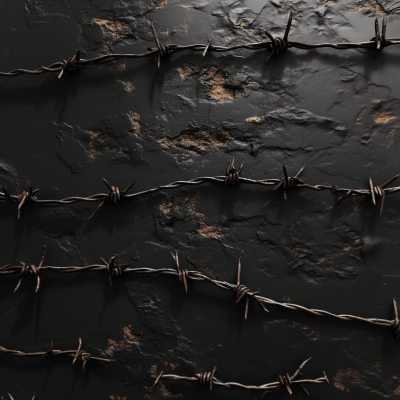 Barbed Wire Background