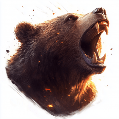 Roaring Grizzly Bear Slot Symbol