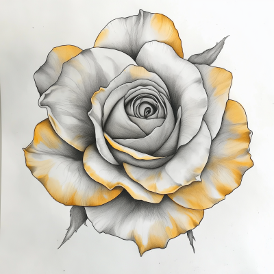 Tattoo Style Rose