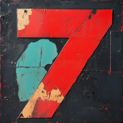 Red Number Seven