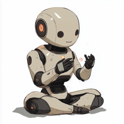 Friendly Futuristic Robot Storyteller