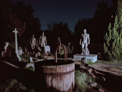 Cemetery at Night