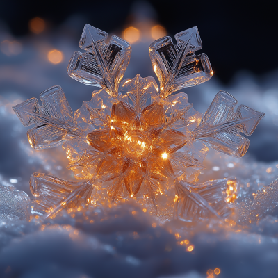 Snow Crystal Close Up