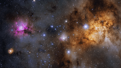 Colorful Galactic Sky