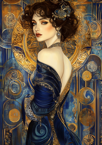 Klimt Inspired Beauty
