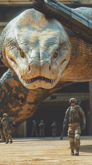 Giant Anaconda Soldier