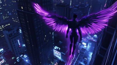 Winged Hero in the City