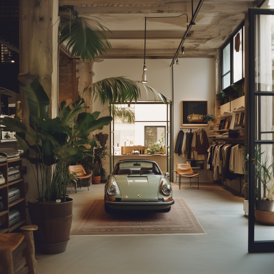 Vintage Porsche in Aime Leon Dore Store