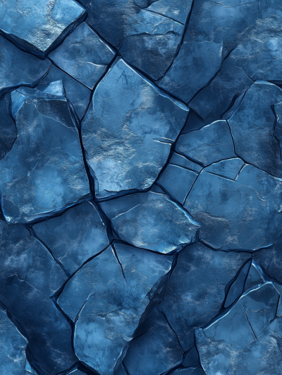 Fractured Ice Surface
