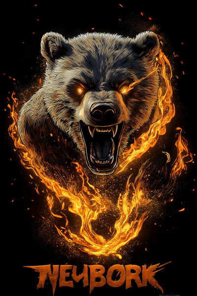 Angry Bear Face