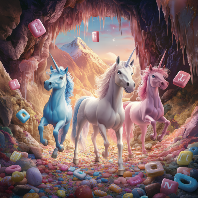 Unicorns at Candy Mountain