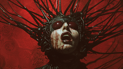 Shiny Black Leather Demon