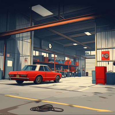 Cartoon Garage