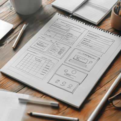 Modern Website Wireframes