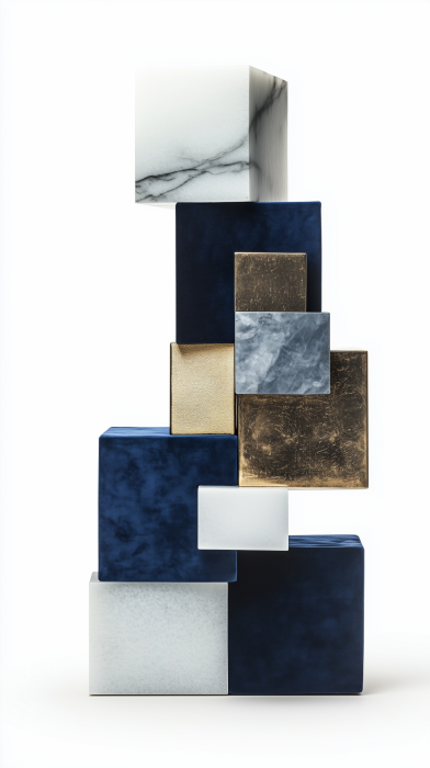 Stacked Tower of Cubes