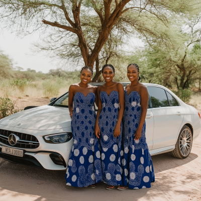 Bridesmaids in Botswana