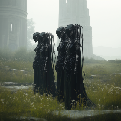 Futuristic High Priestess Gathering