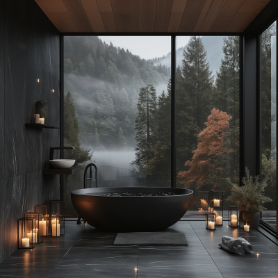 Modern Minimalistic Villa Bathroom
