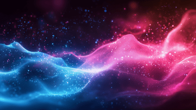 Glowing Pink and Blue Abstract Background