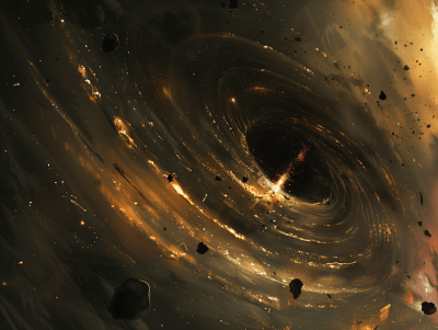 Spiral Galaxy with Black Hole