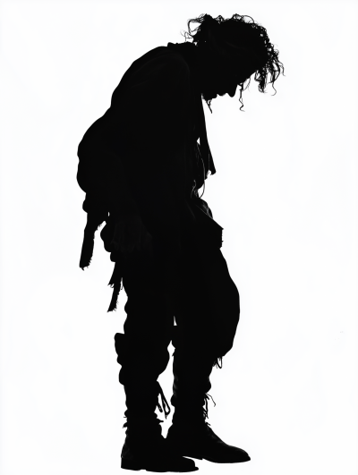 Old Pirate Silhouette