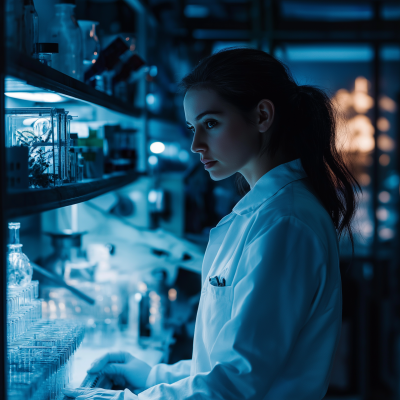 Female Biologist in Laboratory