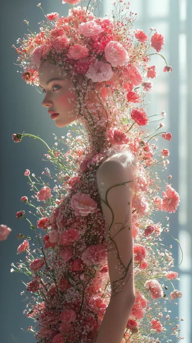 Futuristic Floral Model