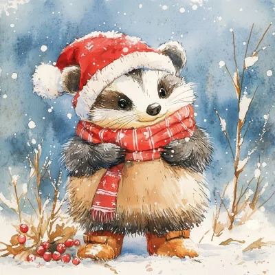 Festive Badger Adventure