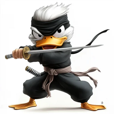 Master Quack the Angry Ninja Duck