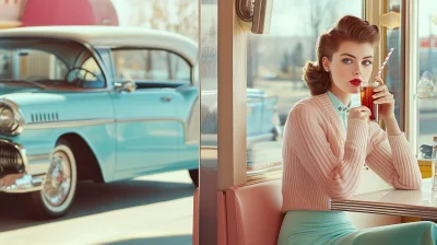 1960s Roadside Café Scene