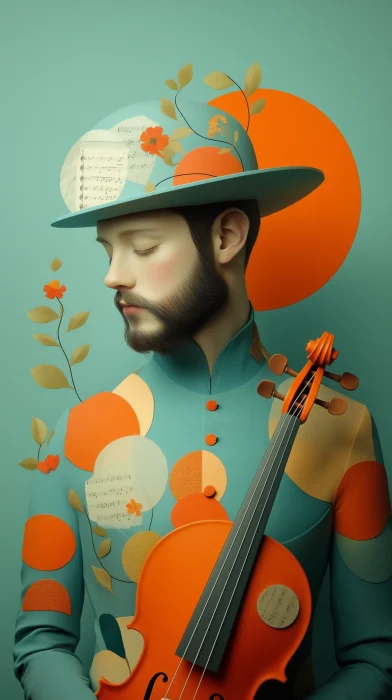 Whimsical Violinist