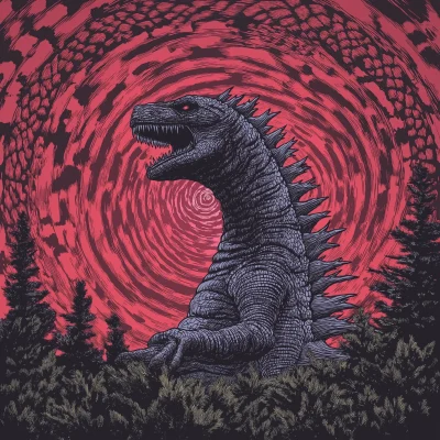 Shin Godzilla in Junji Ito Style